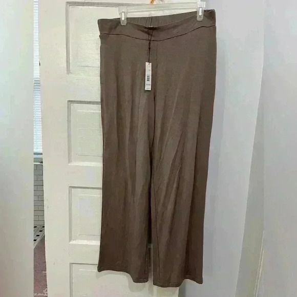 NWT Tahari flowy brown lightweight pants - Picture 1 of 6